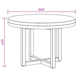 Coffee Table Teak Resin 60 cm