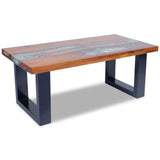 Coffee Table Teak Resin 100x50 cm - Low Angle