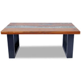 Coffee Table Teak Resin 100x50 cm - Extra Image