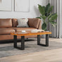 Coffee Table Teak Resin 100x50 cm
