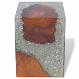 Stool Solid Teak Wood and Resin - Extra Image