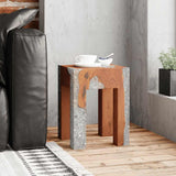 Stool Solid Teak Wood and Resin
