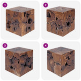 Stool Solid Teak Wood - 45-Degree Angle