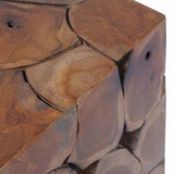 Stool Solid Teak Wood - Rear View