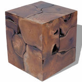 Stool Brown 40x40x45 cm Solid Teak Wood