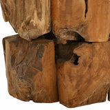 Coffee Table Solid Teak Driftwood 60 cm - Low Angle