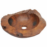 Basin Solid Teak 45 cm - 45-Degree Angle