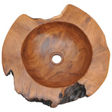 Basin Solid Teak 45 cm - Extra Image