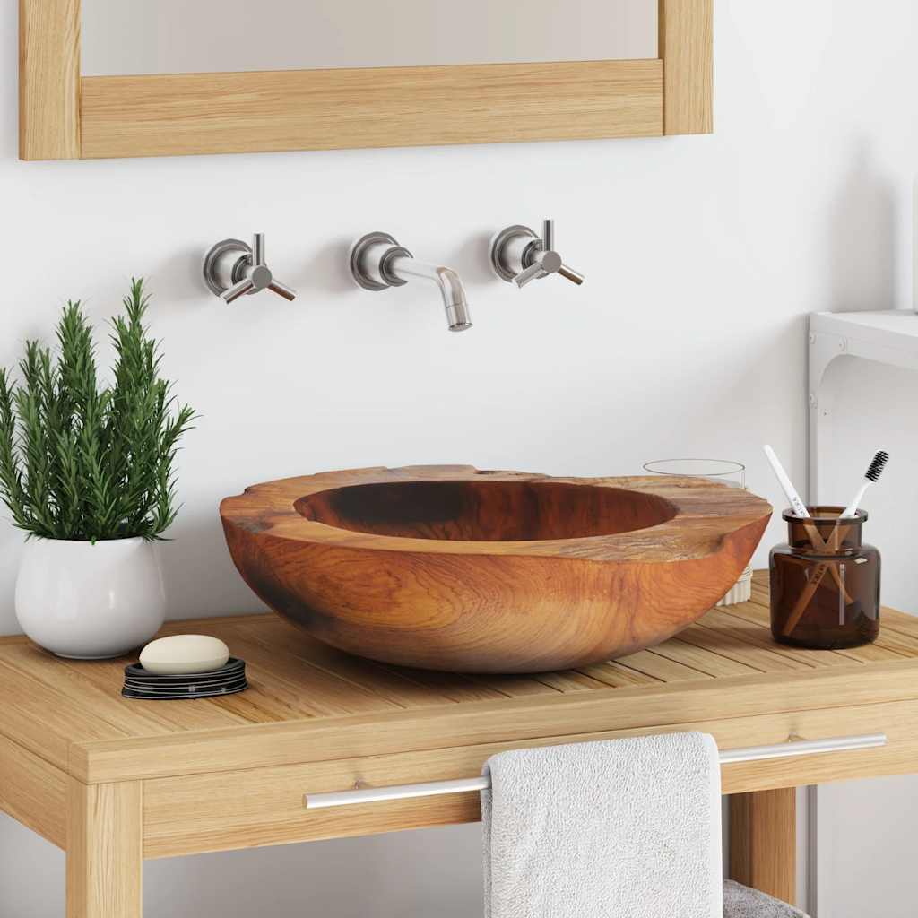 Basin Solid Teak 45 cm
