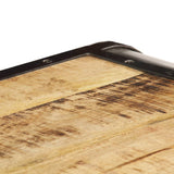 Coffee Table 100x50x35 cm Solid Mango Wood - Rear View