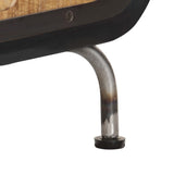 Coffee Table 100x50x35 cm Solid Mango Wood - Close-Up Angle