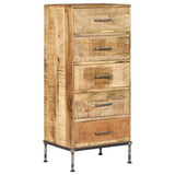 Chest of Drawers 45x35x106 cm Solid Mango Wood - Extra Image