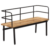 Bench 120x40x70 cm Solid Mango Wood - Low Angle