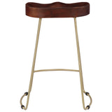 Gavin Bar Stools 2 pcs Solid Mango Wood - Top-Down View