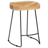Gavin Bar Stools 2 pcs Solid Mango Wood - Extra Image