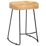 Gavin Bar Stools 2 pcs Solid Mango Wood - Extra Image