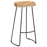 Gavin Bar Stools 2 pcs Solid Mango Wood - Extra Image