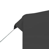 Professional Folding Party Tent Aluminium 3x3 m Anthracite - Side View