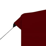 Professional Folding Party Tent Aluminium 3x3 m Wine Red - Side View