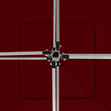Professional Folding Party Tent Aluminium 3x3 m Wine Red