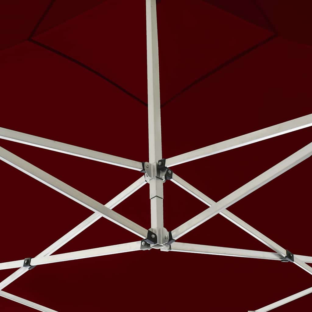 Professional Folding Party Tent Aluminium 3x3 m Wine Red