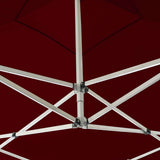 Professional Folding Party Tent Aluminium 3x3 m Wine Red - 45-Degree Angle