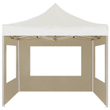 Professional Folding Party Tent with Walls Aluminium 3x3 m Cream