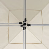 Professional Folding Party Tent with Walls Aluminium 3x3 m Cream - Close-Up Angle