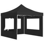Professional Folding Party Tent with Walls Aluminium 3x3 m Anthracite