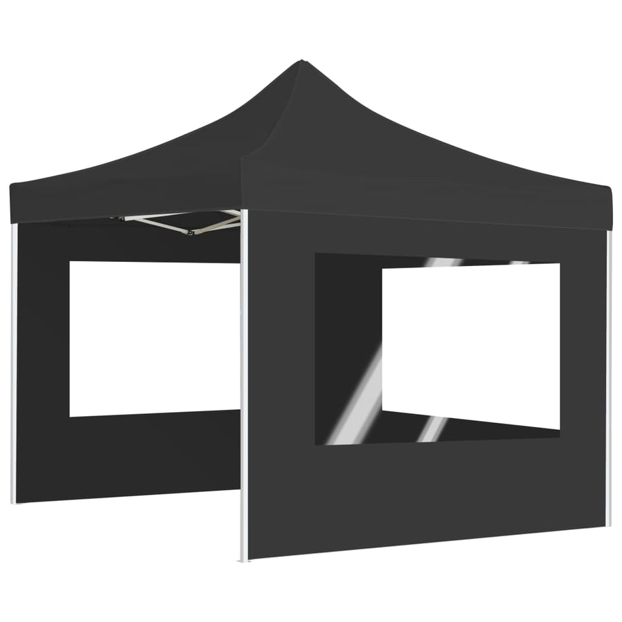Professional Folding Party Tent with Walls Aluminium 3x3 m Anthracite