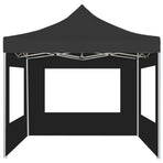 Professional Folding Party Tent with Walls Aluminium 3x3 m Anthracite