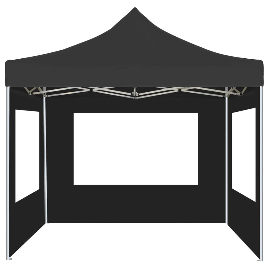 Professional Folding Party Tent with Walls Aluminium 3x3 m Anthracite