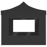 Professional Folding Party Tent with Walls Aluminium 3x3 m Anthracite - 45-Degree Angle