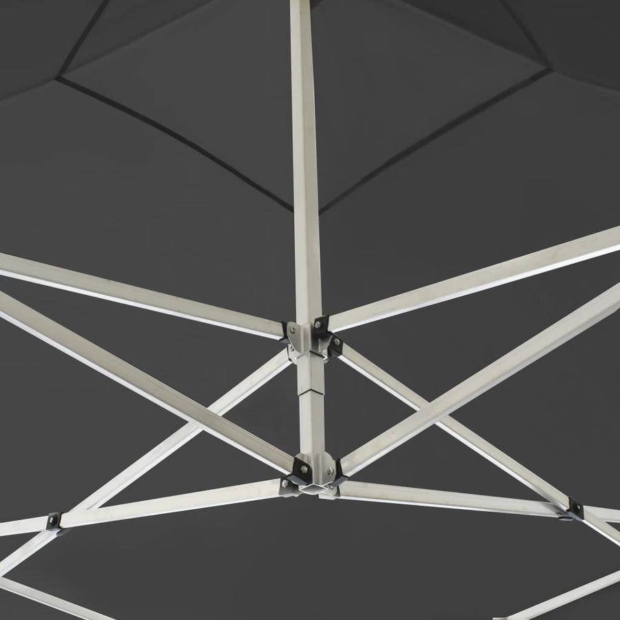 Professional Folding Party Tent with Walls Aluminium 3x3 m Anthracite