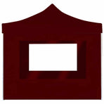 Professional Folding Party Tent with Walls Aluminium 3x3 m Wine Red