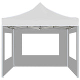 Professional Folding Party Tent with Walls Aluminium 3x3 m White - Top-Down View