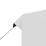 Professional Folding Party Tent with Walls Aluminium 3x3 m White - Rear View