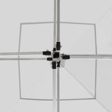 Professional Folding Party Tent with Walls Aluminium 3x3 m White