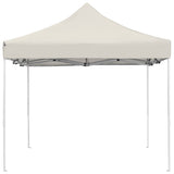 Professional Folding Party Tent Aluminium 4.5x3 m Cream - Top-Down View
