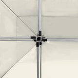Professional Folding Party Tent Aluminium 4.5x3 m Cream - Rear View