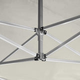 Professional Folding Party Tent Aluminium 4.5x3 m Cream - Close-Up Angle