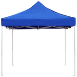 Professional Folding Party Tent Aluminium 4.5x3 m Blue - Top-Down View
