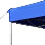 Professional Folding Party Tent Aluminium 4.5x3 m Blue - 45-Degree Angle
