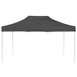 Professional Folding Party Tent Aluminium 4.5x3 m Anthracite - Side View