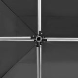Professional Folding Party Tent Aluminium 4.5x3 m Anthracite - Rear View