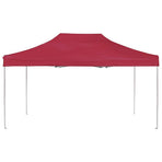 Professional Folding Party Tent Aluminium 4.5x3 m Wine Red