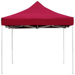 Professional Folding Party Tent Aluminium 4.5x3 m Wine Red