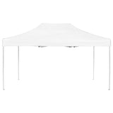 Professional Folding Party Tent Aluminium 4.5x3 m White - Side View
