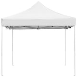 Professional Folding Party Tent Aluminium 4.5x3 m White - Top-Down View