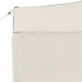 Professional Folding Party Tent with Walls Aluminium 4.5x3 m Cream - Low Angle
